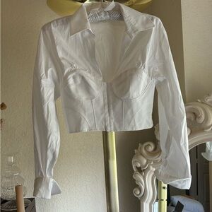 Zara Corset White top